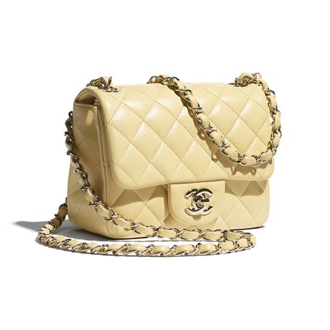 yellow mini chanel bag|chanel small bag with price.